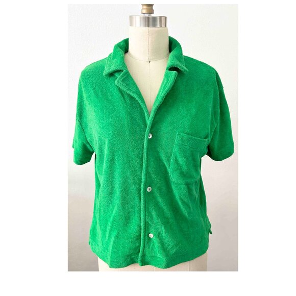 BANDIER WSLY ECO TERRY BUTTONDOWN | S/P - Picture 2 of 4